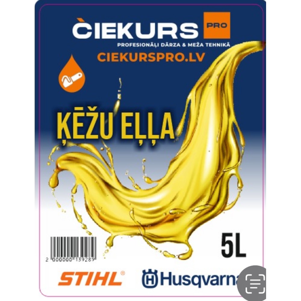 Ķēdes eļļa 5L Čiekurs Pro